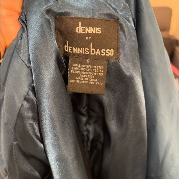 Dennis by Dennis Basso Navy/teal coat. - Picture 5 of 5